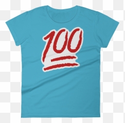 Hundred Points Symbol Emoji Large Tote - Short Sleeve,Shirt Emoji