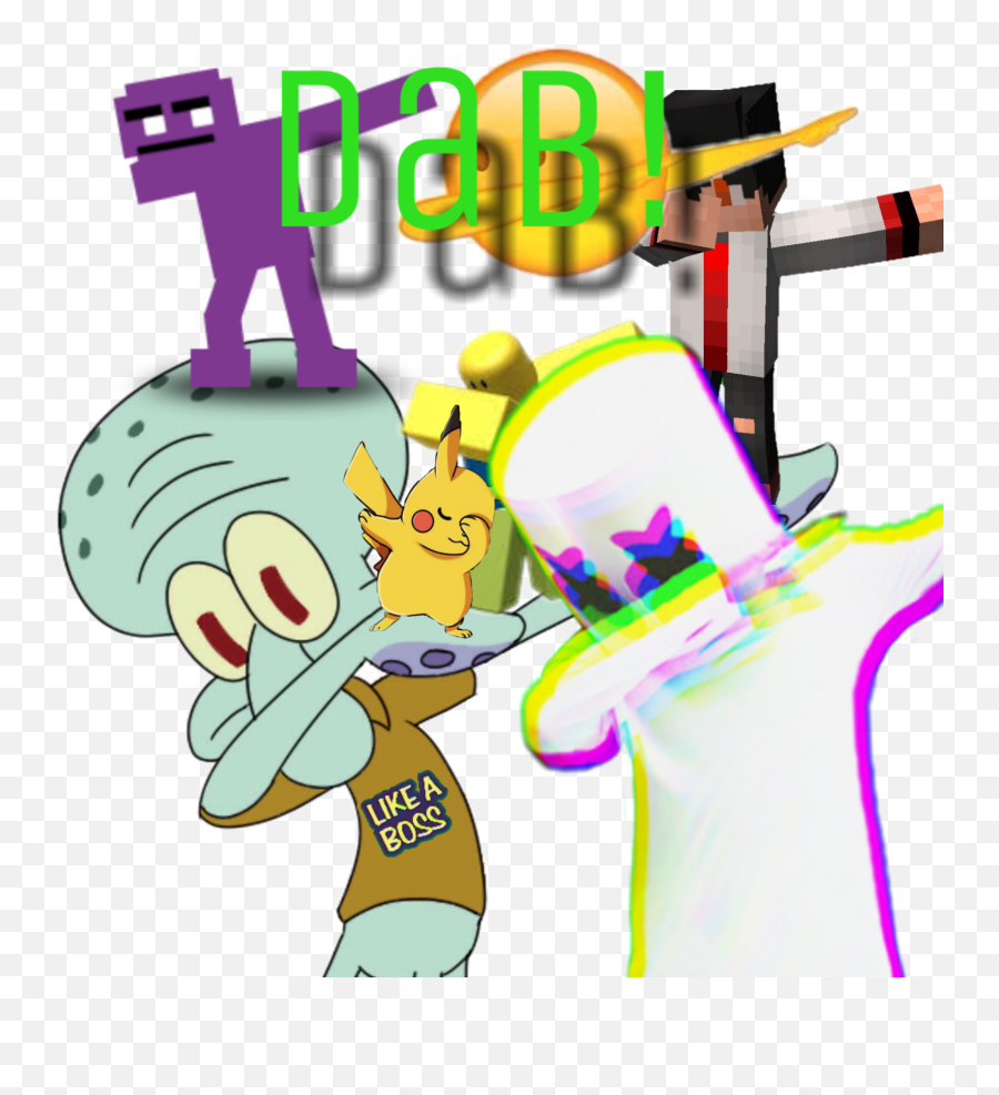 Dab Squidward Marshmello Minecraft Fnaf - Squidward Stickers Emoji,Dab Emoji Wallpaper