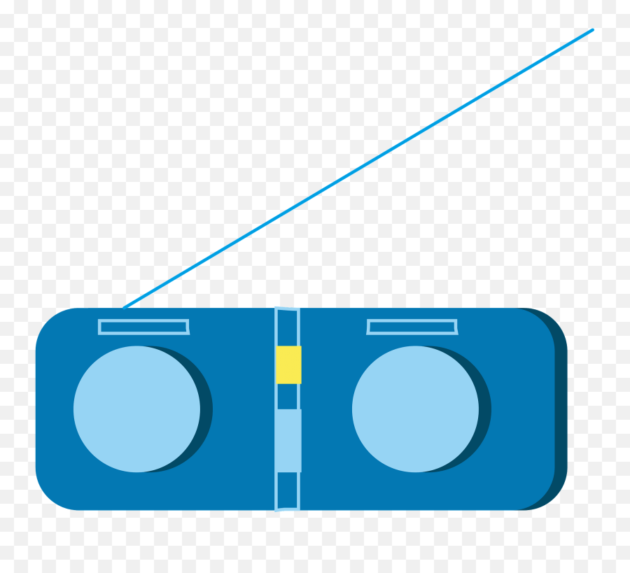 Stereo Clipart - Portable Emoji,Boombox Emoji Apple