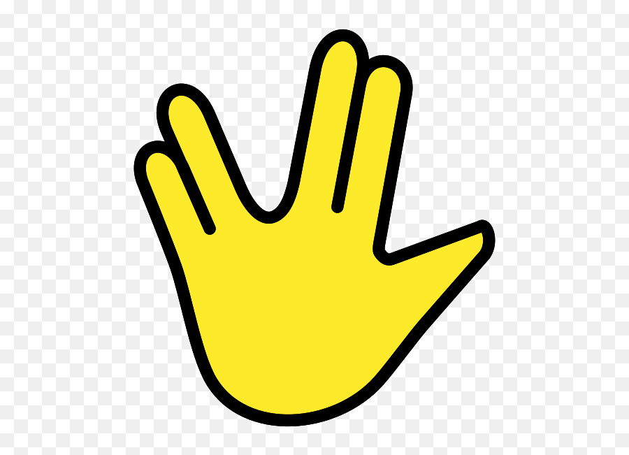 Vulcan Salute Emoji - Emoji Hand Meanings Chart,Saluting Emoji