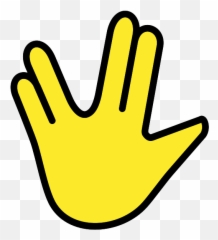 Vulcan Salute Emoji - Emoji Hand Meanings Chart,Saluting Emoji