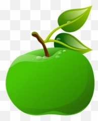 Free Photo Stylized Apple Fruit Illustration Leaves Green - Stylized Apple Emoji,Apple Emotions