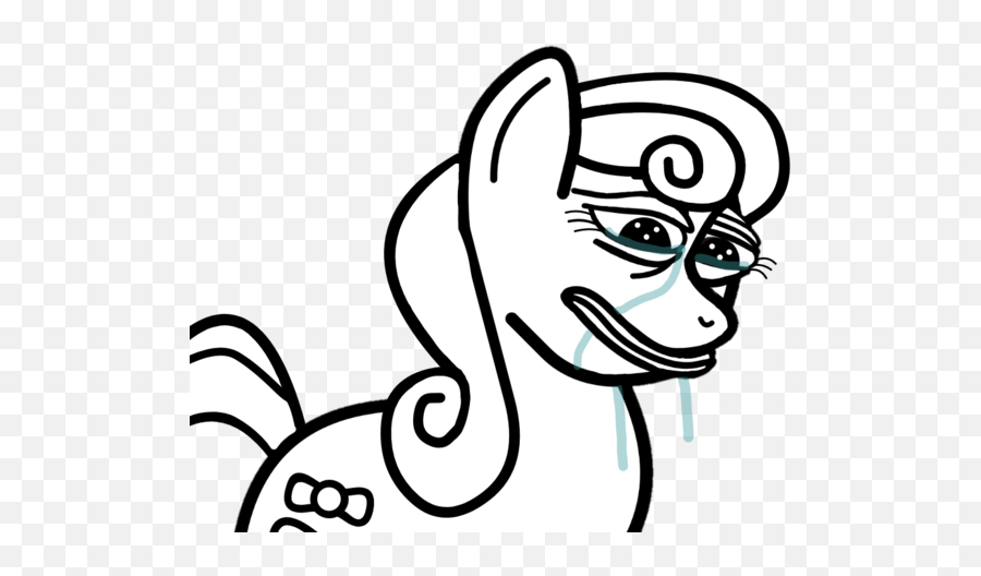 Frog Pony Rare Pepe Reaction - Fictional Character Emoji,Bad With Emotions Meme