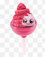 Oosh Jumbo 6 Cotton Candy Cuties Scented Squishy Stretchy Slime With Collectible Cutie Pink And Purple - Cotton Candy Cutie Emoji,Strawberry Sundae Emojis