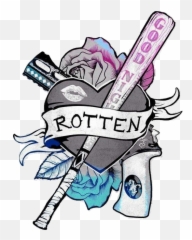 Transparent Rotten Food Clipart - Joker And Harley Quinn Emoji,The Emojis Harley Quinn Drawings