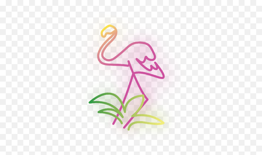 Neon Pink Flamingo Animal Neonpink Sticker By Jila - Phoenicopterus Emoji,Pink Flamingo Emoji