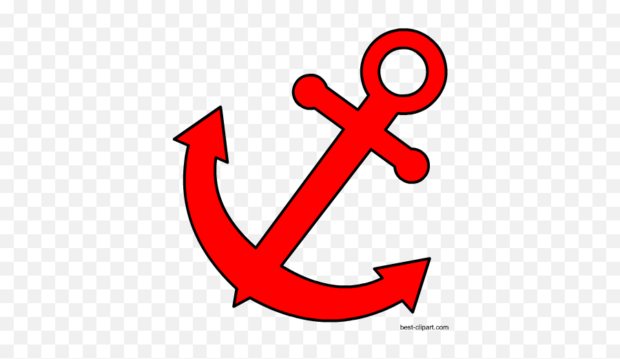 Free Nautical Clip Art - Red Nautical Anchor Clipart Emoji,Nautical Emojis Anchor