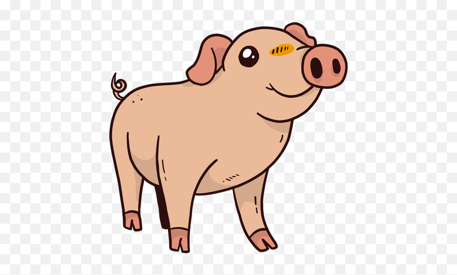 Cute Pig Snout Hoof Ear Flat Transparent Png U0026 Svg Vector Emoji,Pig Kawaaii Emoticon