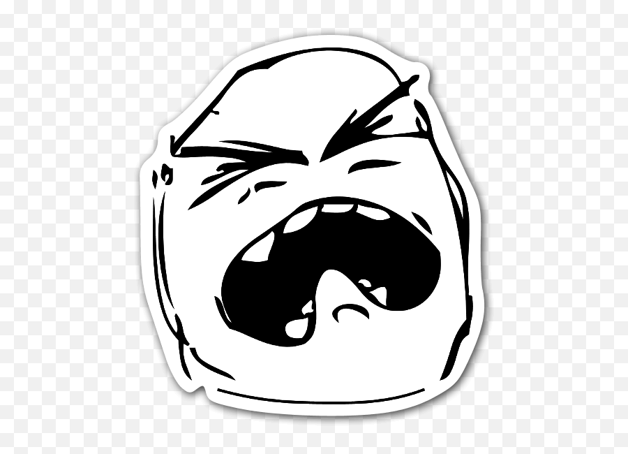 Crying Meme Sticker - Crying Troll Face Png Full Size Png Emoji,Crying Emoticon Sticker
