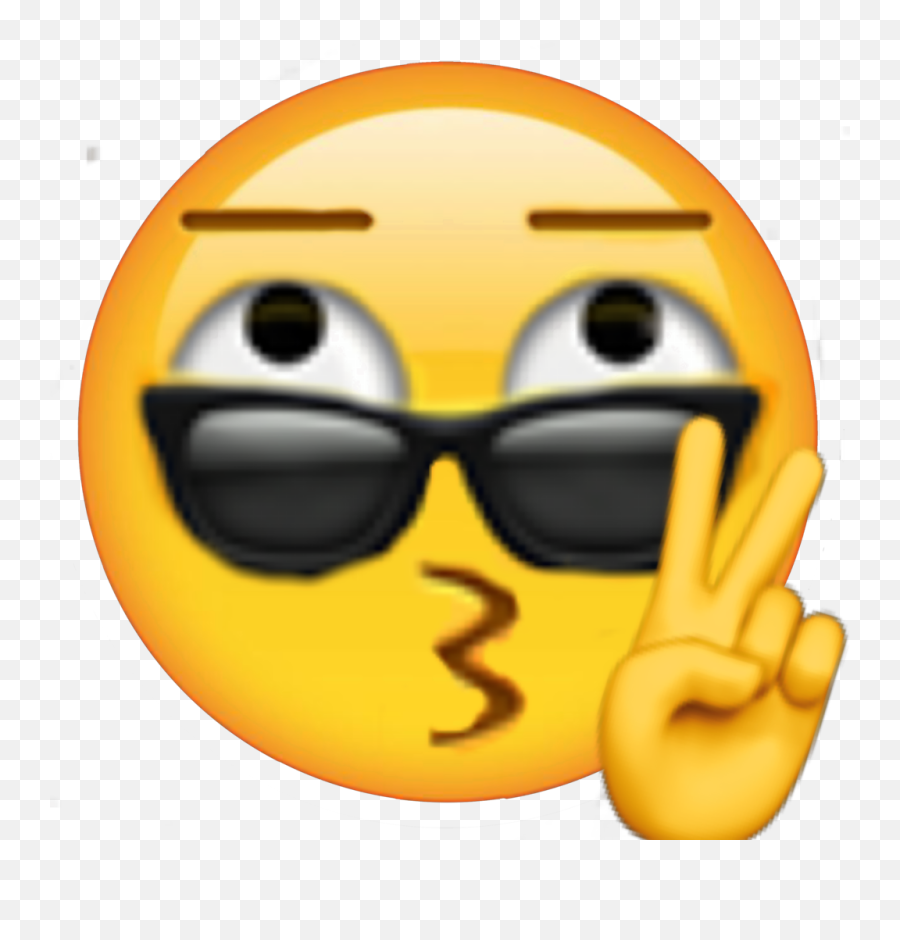 Emoji Sassy Peace Glasses Shades - V Sign,Sassy Emoji