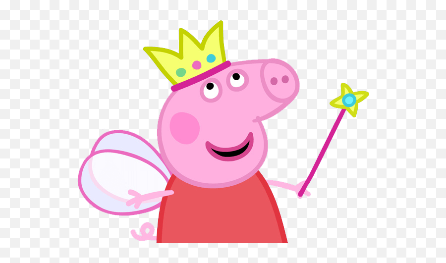 Peppa Pig Queen Pnglib U2013 Free Png Library - Fairy Peppa Pig Png Emoji,Queen Emoji Png