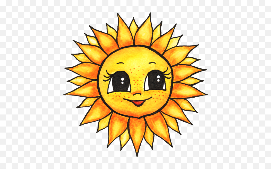 Sunshine Art Shope - Cartoon Full Size Png Download Seekpng Emoji,Sunshine Emoticon For Facebook