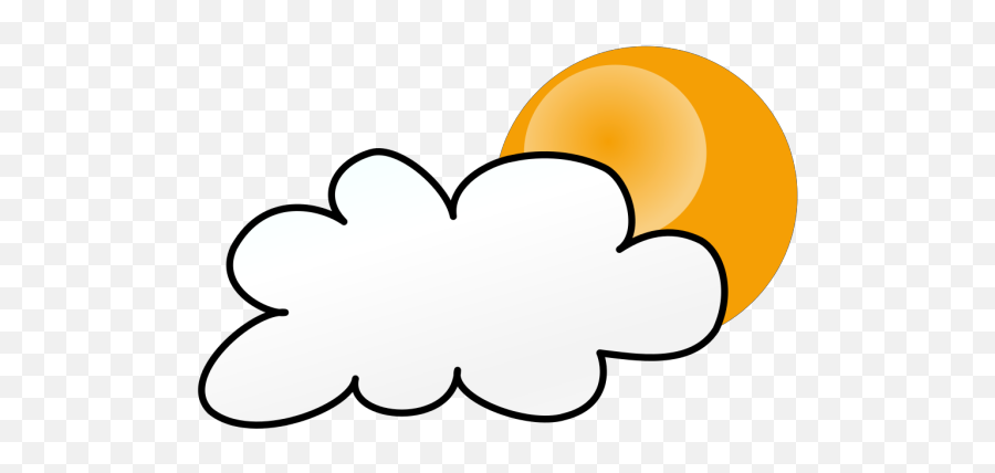 Cloudy Sun Svg Clip Arts Download - Download Clip Art Png Emoji,Cloudy Sun Emoji