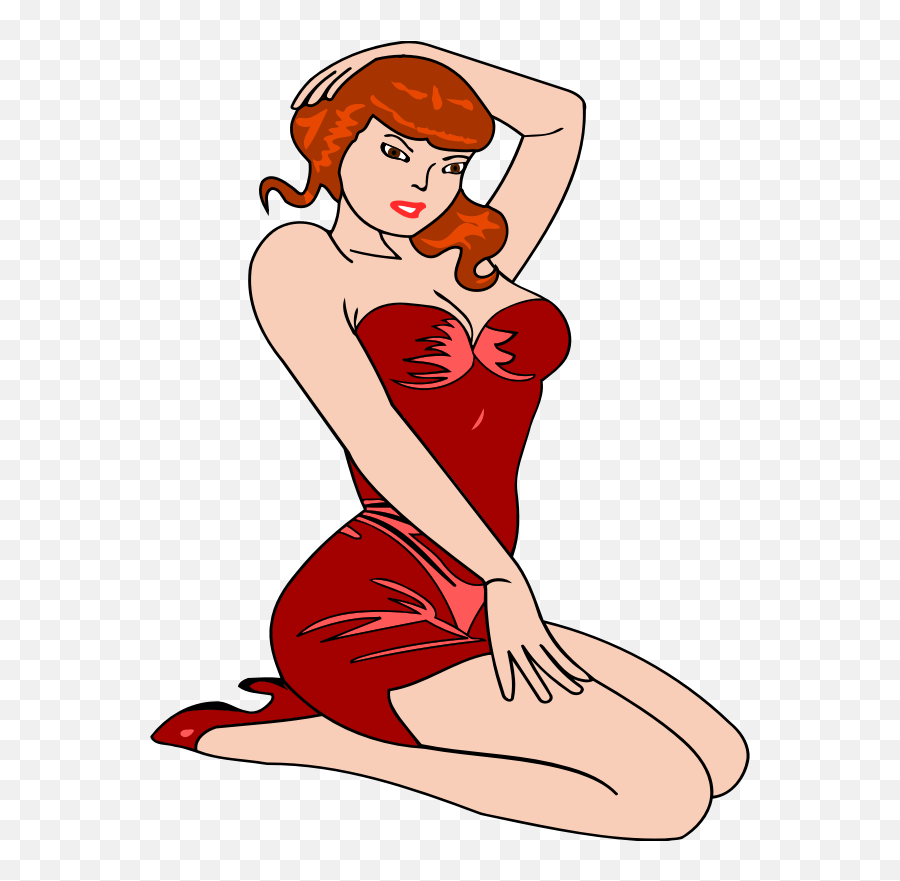 Download Free Png Woman Kneeling Light Skin Red Dress Red Emoji,Kneel Emoji Girl