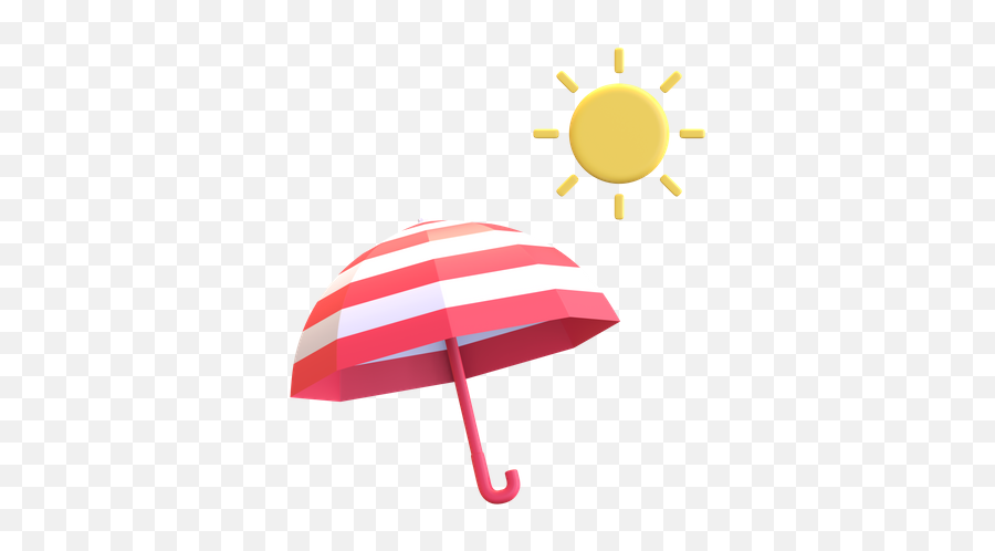 Premium Sun Umbrella 3d Illustration Download In Png Obj Or Emoji,Sun Beach Emoji