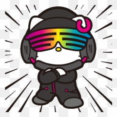 Dj Hello Kitty Hello Kitty Hello Kitty Wallpaper Kitty - Dj Hello Kitty Transparent Emoji,Totoro Emoticons