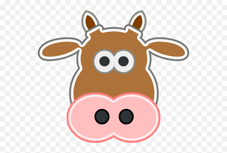 Free Cow Face Png Download Free Clip - Transparent Cow Head Clipart Emoji,Cow Face Emoji