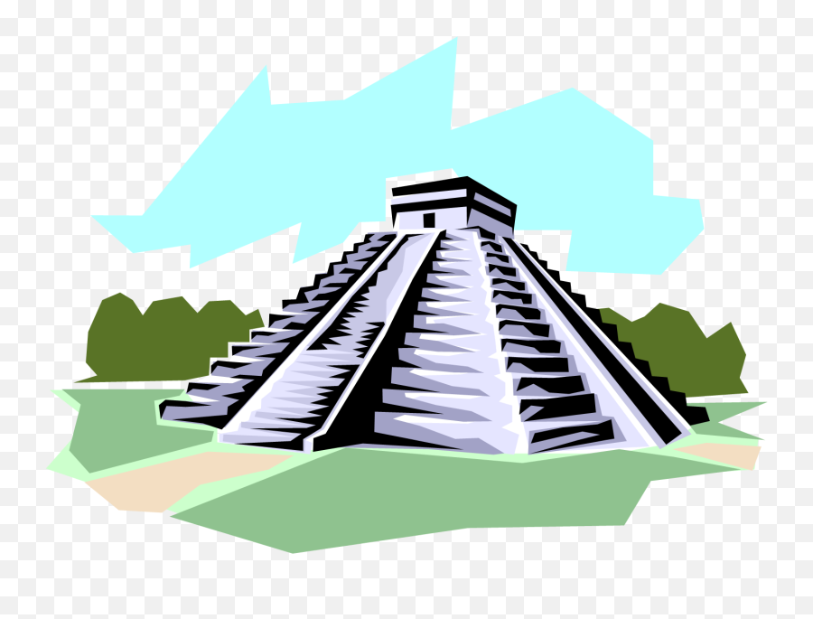 Chichen Itza Mayan Pyramid Chichen Itza - Mayan Pyramids Png Emoji,Pyramid Emoji