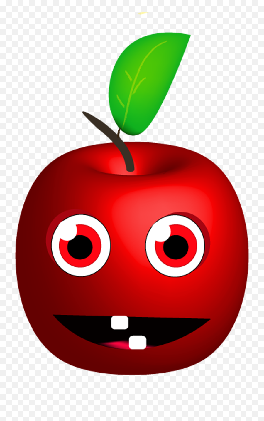 Apple Smiling Fresh Fruit Red Png Emoji,Fruit Emoticon