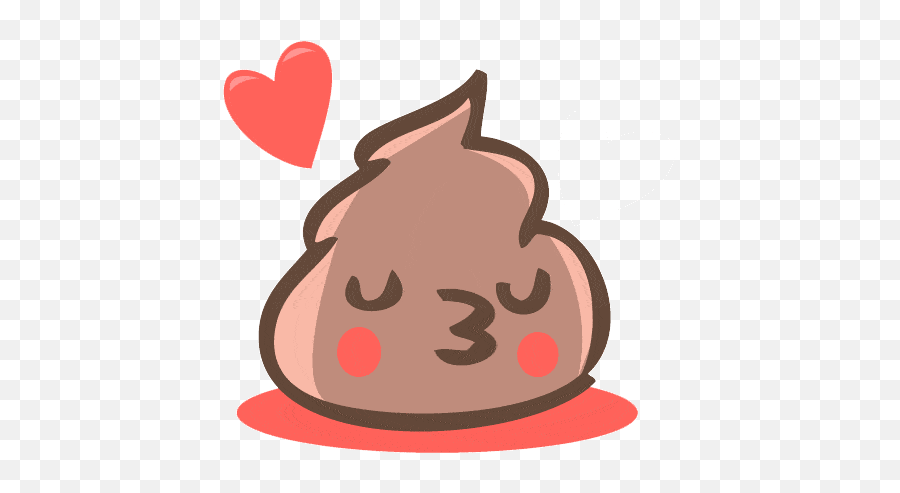 Best Emoji Gifs - Poop Love Gif,Thinking Emoji Gif