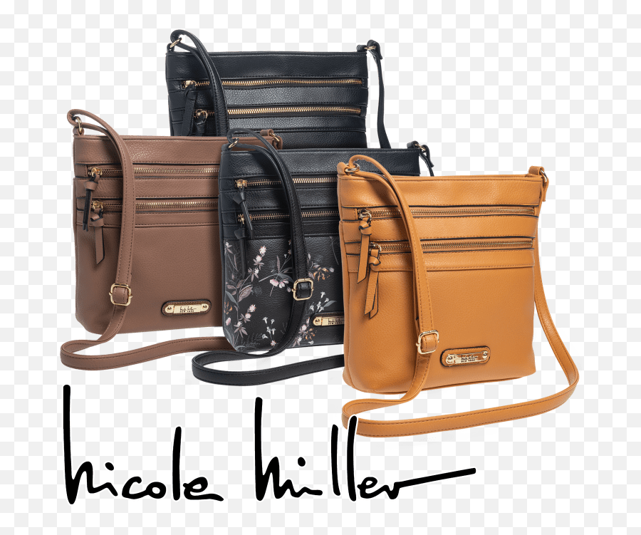 Nicole Miller Angela Crossbody Bag - Nicole Miller Black Zipper Crossbody Purse Emoji,Emoji Crossbody