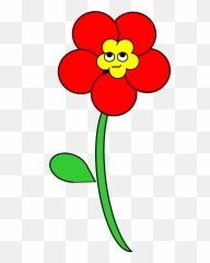 Library Of Smiling Flower Vector - Poppy Flowers With Stem Clipart Emoji,Poppy Emoticons