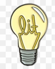 Light Bulb Lit Sticker By Stoner - Incandescent Light Bulb Emoji,Lighbulb Emoji