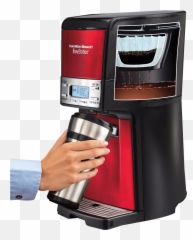 Hand Brewed Hamilton Brands Clipart Png - Machine À Café Hamilton Beach Brew Station Emoji,Emoticon Coffee Machine