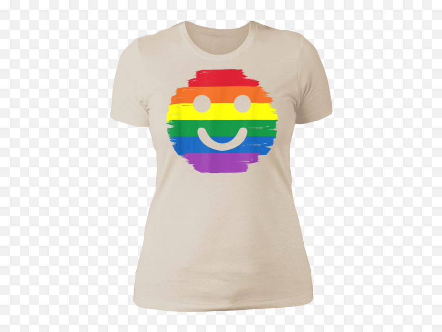 Pride Emoticon Ladiesu0027 Boyfriend T - Shirt U2013 Sassyfrizzle Designs Happy Emoji,Grey Tabby Emoticons
