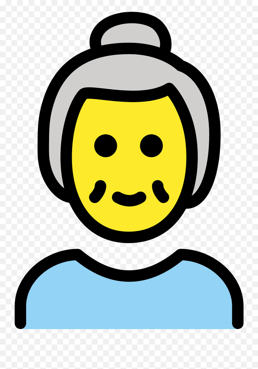 Older Woman - Adulto Mayor Emoticones Emoji,Woman Emoji