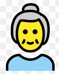 Older Woman - Adulto Mayor Emoticones Emoji,Woman Emoji