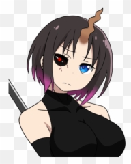 Elma Joui - Fictional Character Emoji,Shouta Dragon Maid Emojis