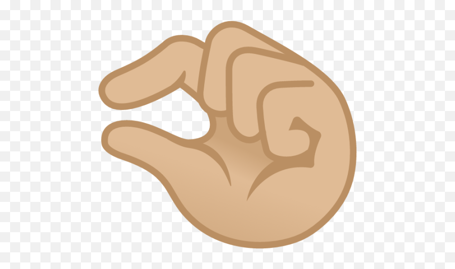 Pinching Hand Medium - Light Skin Tone Emoji Download For Pinching Hand Emoji Transparent,How To Type Out Namaskar Hands Emoticon