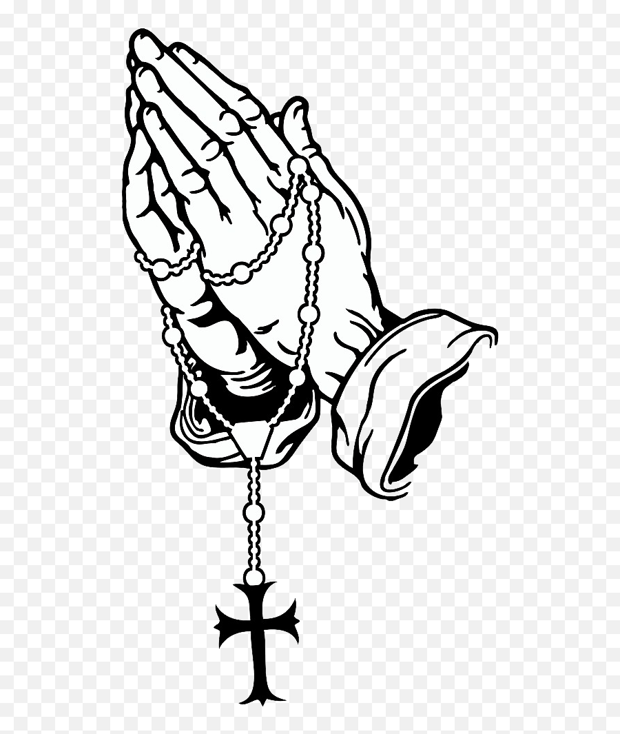 Praying Hands Png Resolution547x984 Transparent Png Image - Pearl Rosary God Jesus Christ Crown Vinyl Emoji,Pray Hands Emoji Transparent