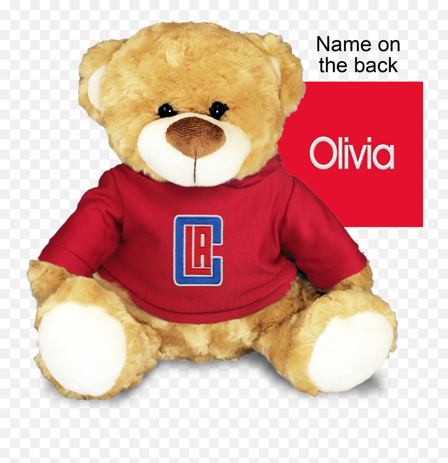 Personalized Los Angeles Clippers 10 Plush Bear - Texas Rangers Stuffed Animal Emoji,Newborn With Emoji Name