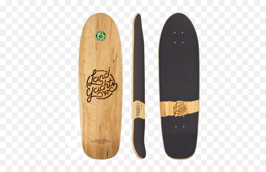 2018 Landyachtz Birdseye Maple Revival Longboard Skateboard - Solid Emoji,Bird Skateboard Emojis
