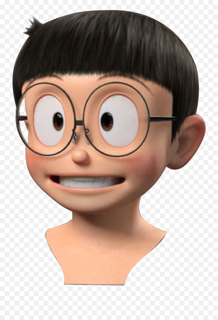 The Most Edited - Nobita 3d Head Png Emoji,Emoticon Mikir Bergerak Png