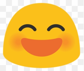 Grinning Squinting Face Emoji Clipart - Blob Png Emoji,Raised Arms Emoticon