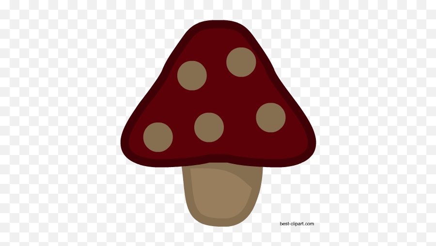 Free Mushroom Clip Art Images And Graphics - Dot Emoji,Maroon Heart Emoji