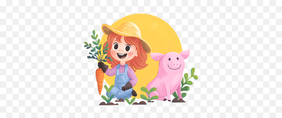 Wonder Bunch Emojis By Wonder Bunch Media Llc - Happy,Farmer Emoji