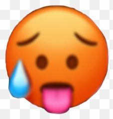The Most Edited - Hot Face Emoji,Sweating Emoji