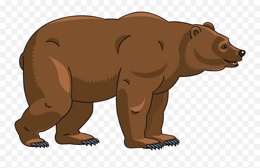 Bear Clipart - Transparent Grizzly Bear Clipart Emoji,Angry Bear Emoji