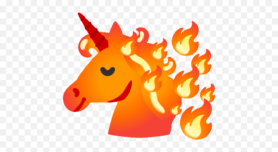 Unicorn Fire Sticker - Unicorn Fire Solar Unicorn Discover Emoji,Fire Emoji Svg