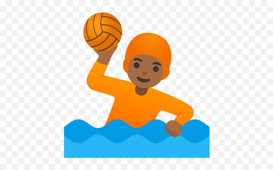 Person Playing Water Polo In Medium Dark Skin Tone Emoji,Black Person Emojii