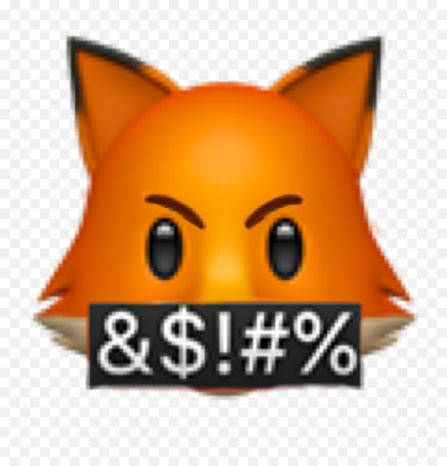 Sticker Fox Emoji Sticker - Happy,Swearing Emoji