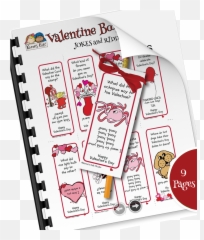 Joke And Riddle Valentine Bookmarks - Notebook Emoji,Emotion Gallery Bookmarks