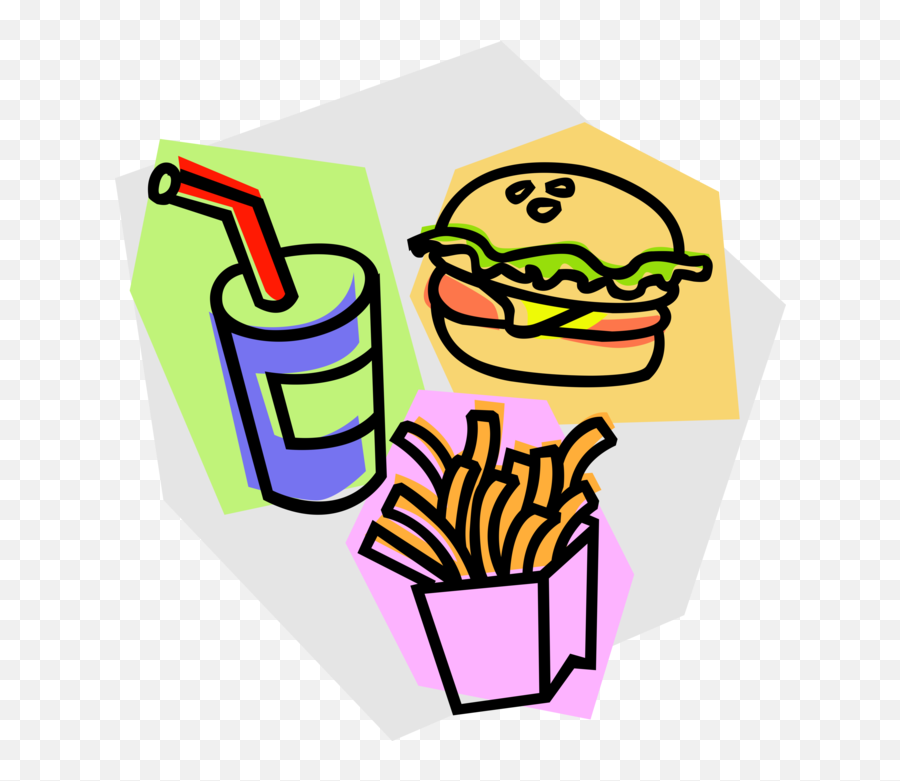 Fries Vector French Fry - Hamburger Fries And Drink Batata Hamburgue E Bebidas Emoji,Fries Emoji Png