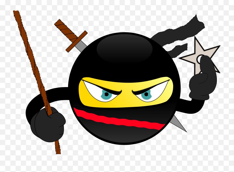Ninja Smiley Japan - Ninja Smiley Emoji,Ninja Emoji