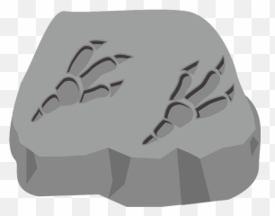 Fossil Of Dinosaur Footprint Clipart - Dinosaur Fossil Footprint Clipart Emoji,Fossil Emoji