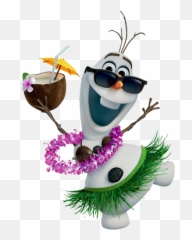 Olaf Hawaiian Frozen Transparent Png - Olaf Hawaiian Png Emoji,Oh My Disney Frozen Emoji